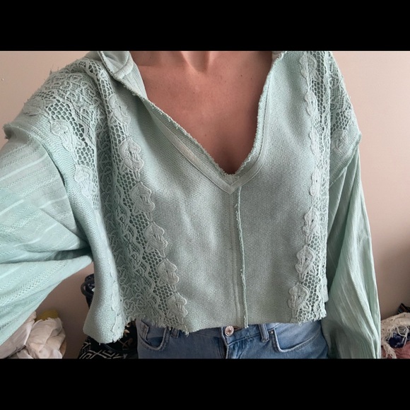 Free People Cropped Sweater - Picture 3 of 3